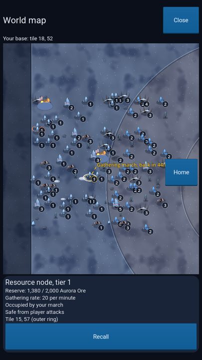 The world map